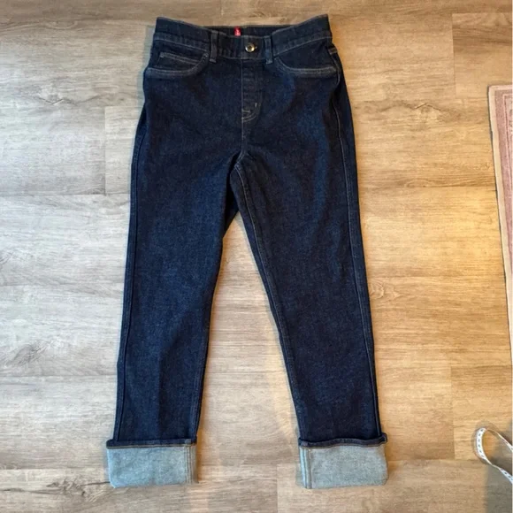 SPANX Cuffed Straight Leg Jeans sz M - Picture 2 of 9